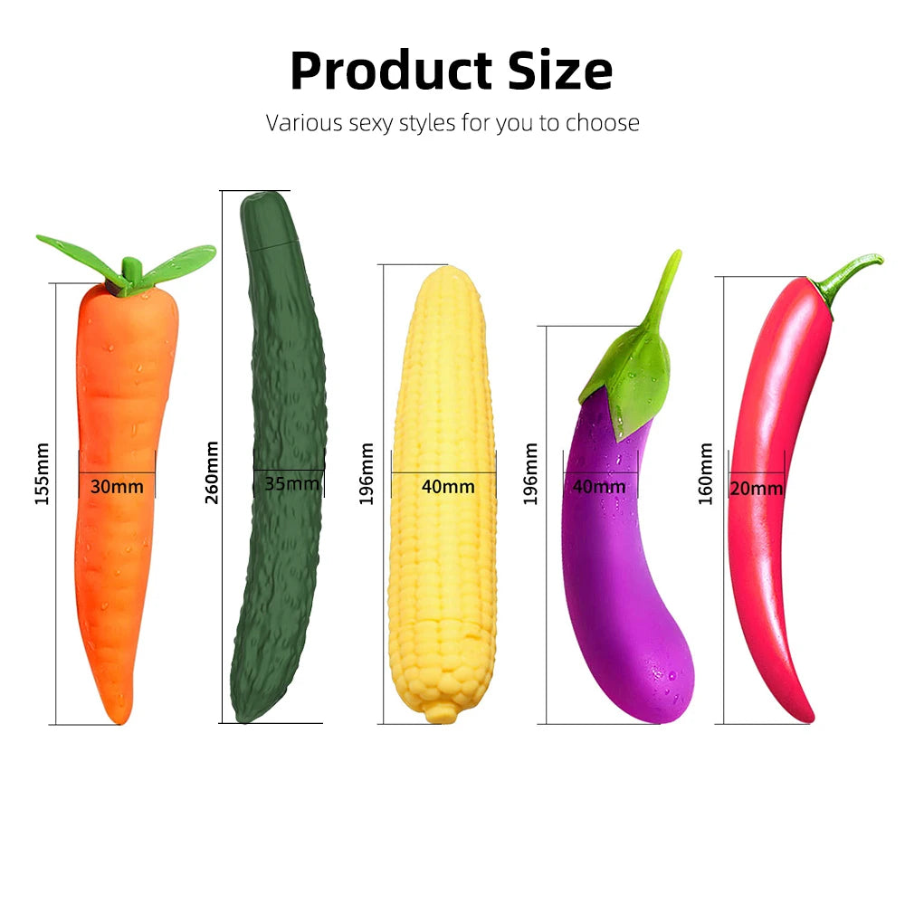 Vegetable Vibrator Dildos