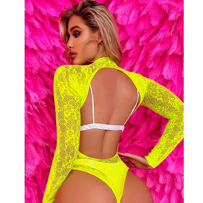 Open Back Lace Sheer