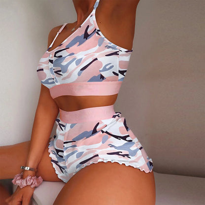 2 Pieces Set Pajama Shorts