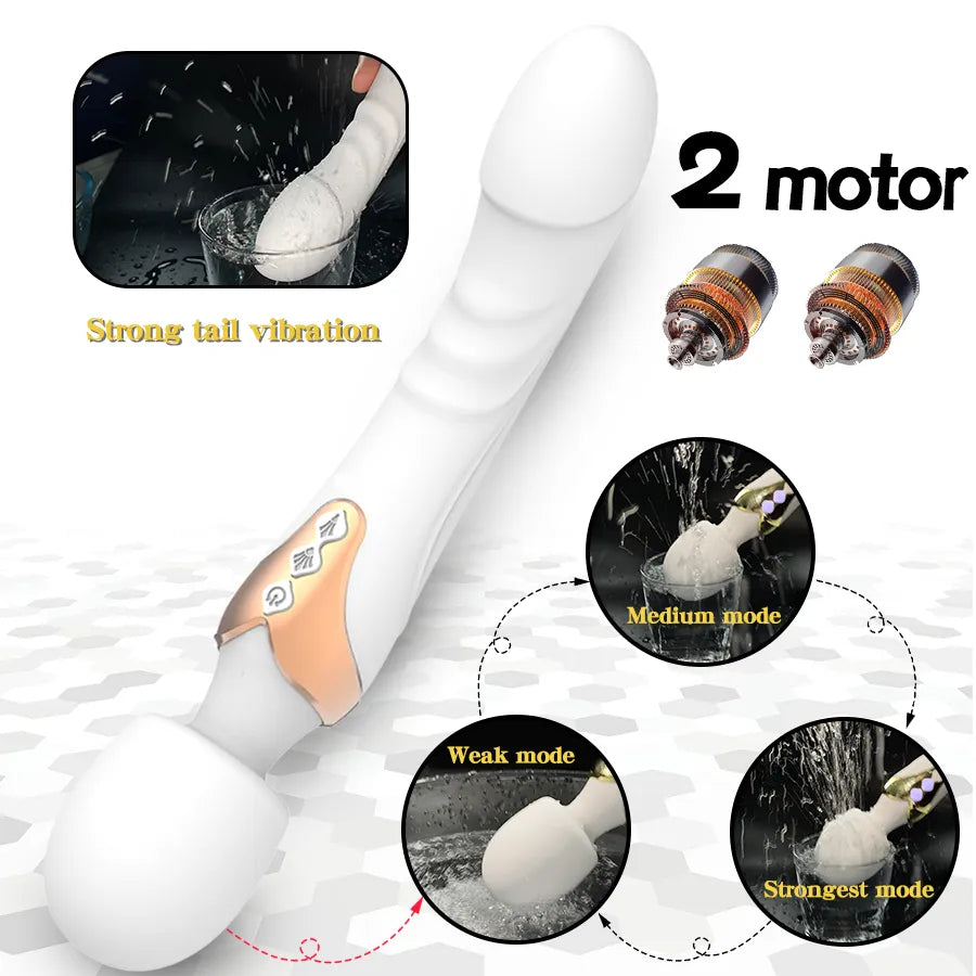 2 in1 Powerful Vibrator Dildos