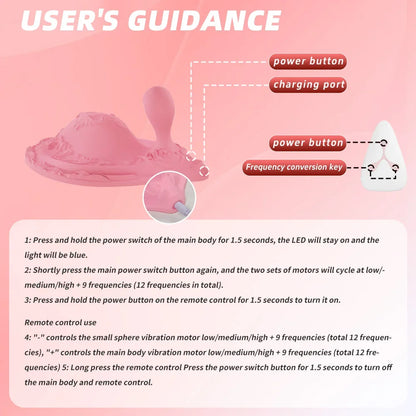 Queen Cushion: Vibrator Remote Contro