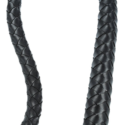 Metal Anal Plug  leather Whip