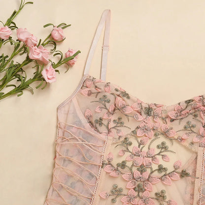 Lace See Through Bodysuit