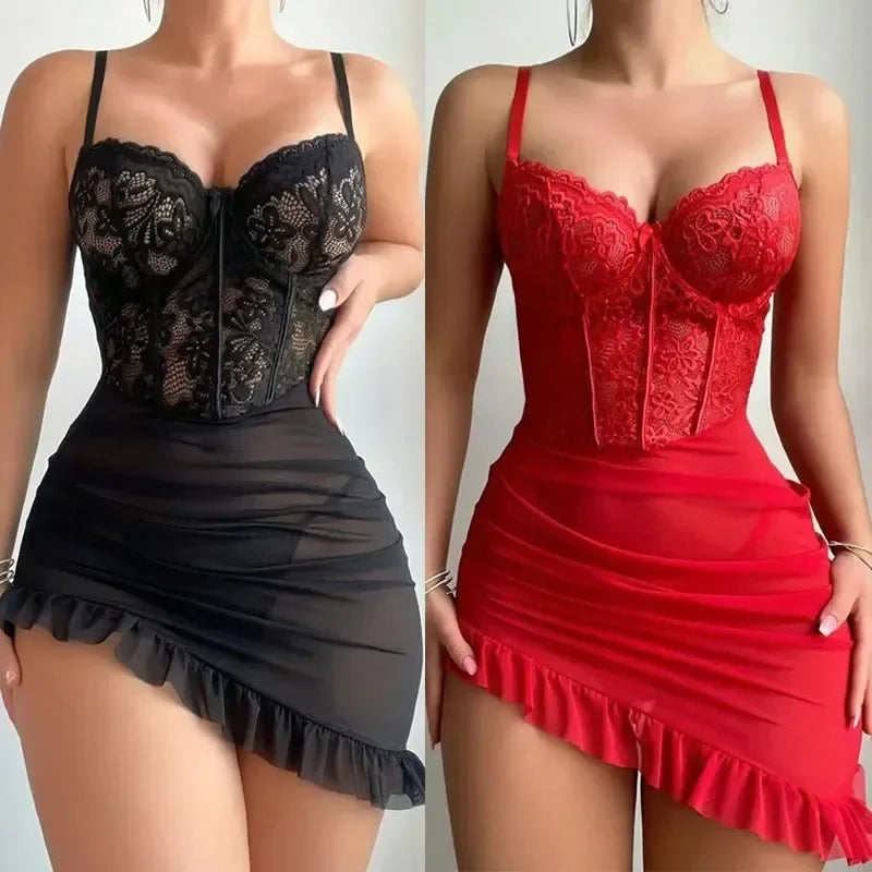 Transparent Lace Nightdre