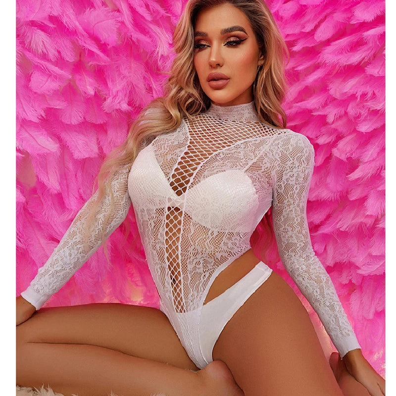 Open Back Lace Sheer