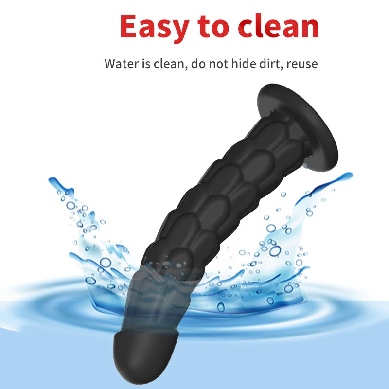 Black fish scales Dildo